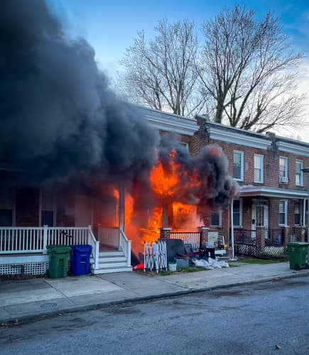Baltimore firefighters save victim from Potter Street fire, officials say