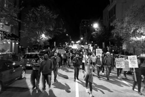 Thursday Night Protests Against Trump Disruptive, But Largely Peaceful